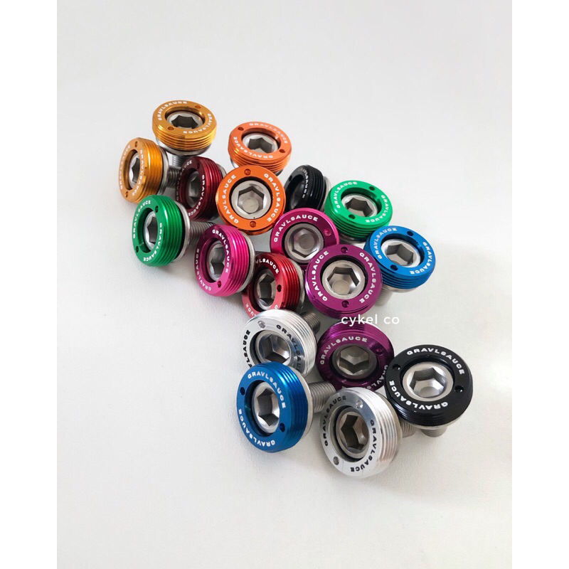 Gravlsauce crank arm bolt dust cap bb square tapered Box Shopee