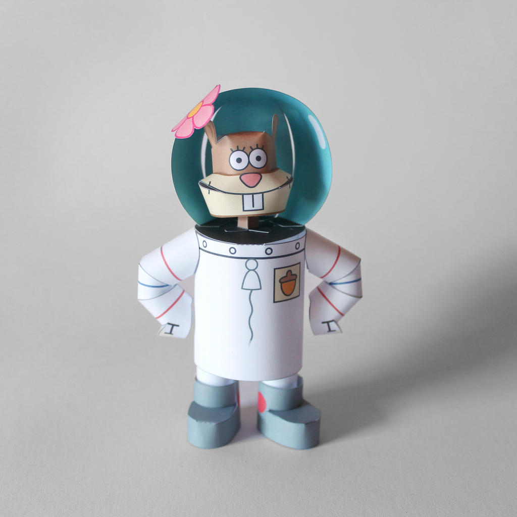 3d Papercraft Sandy Cheeks Spongebob DIY Paper Pattern | Shopee Philippines