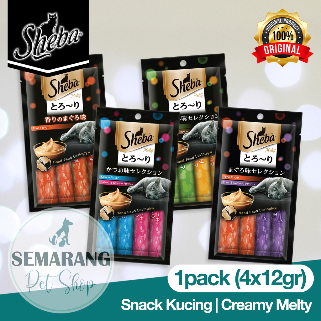 Sheba Melty Cat Snack 48gr | Paint Treats | Snack/liquid Detergent ...