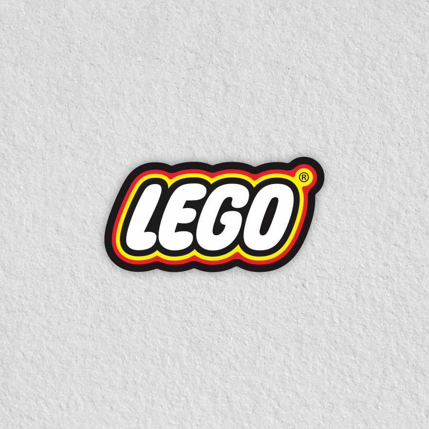 Lego best sale logo sticker