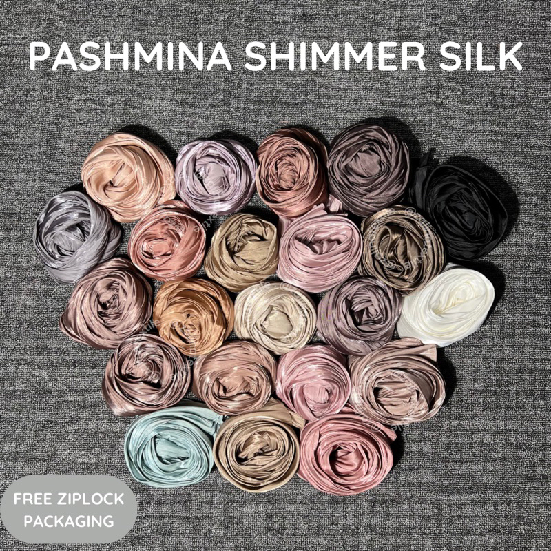 Pashmina SHIMMER SILK | Malay TEXTURED CRINKLE PREMIUM SHAWL | Shopee ...