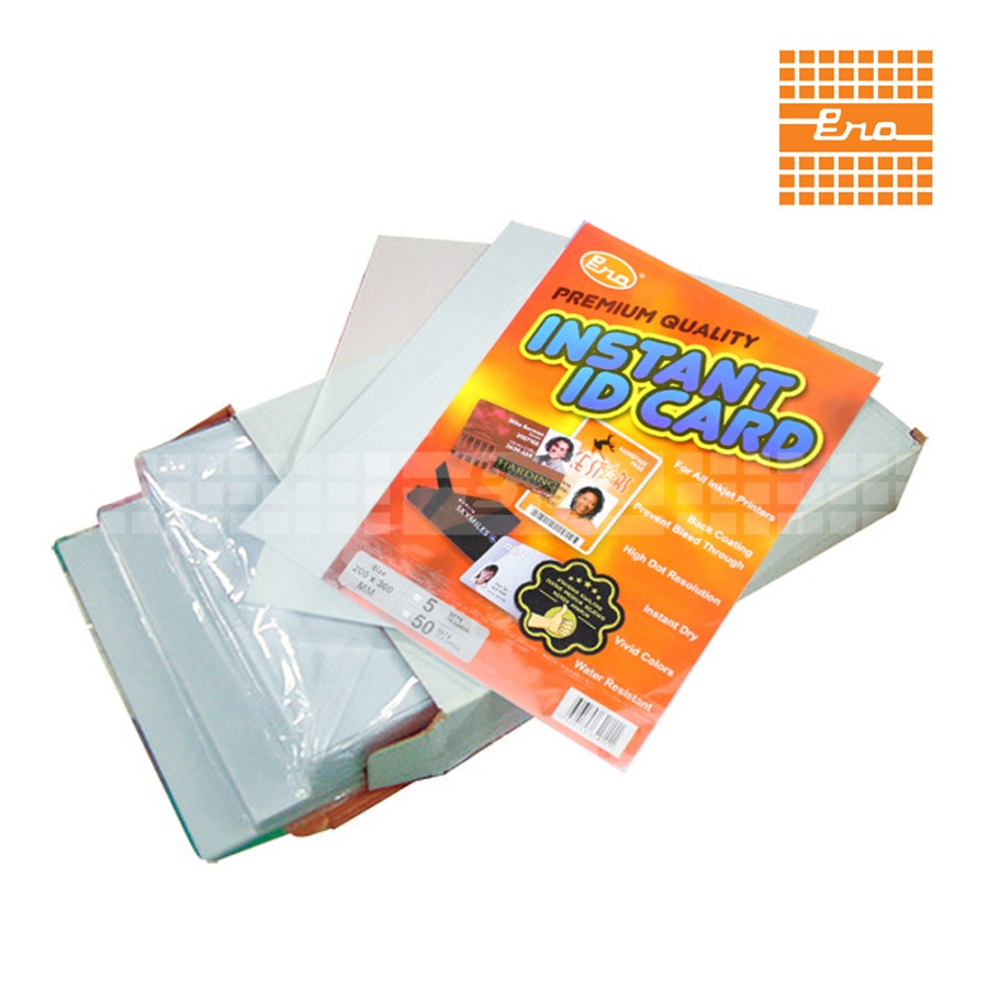 Id CARD MATERIAL | Pvc MATERIAL ID CARD ERA INSTANT BOX (50 SETS = 500 ...