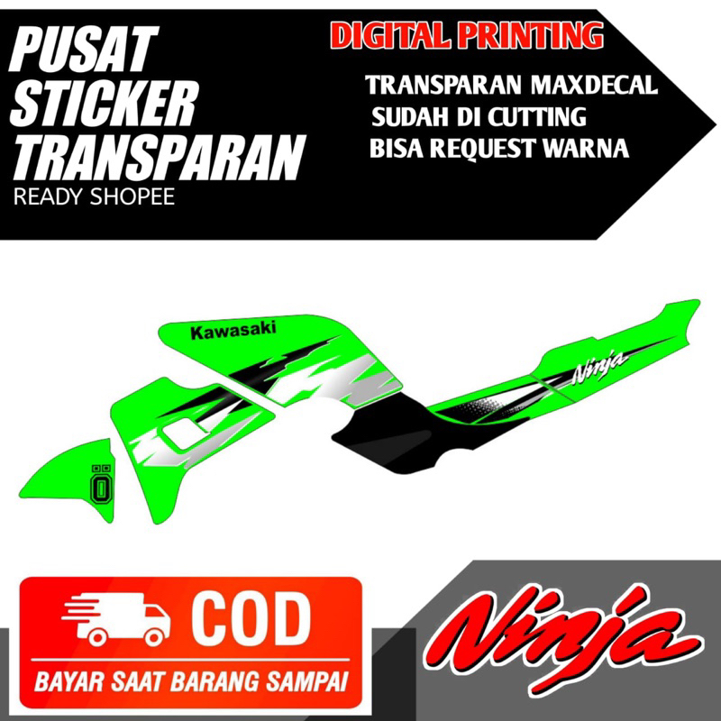 Kawasaki Ninja Kis Transparent Striping Sticker Shopee Philippines