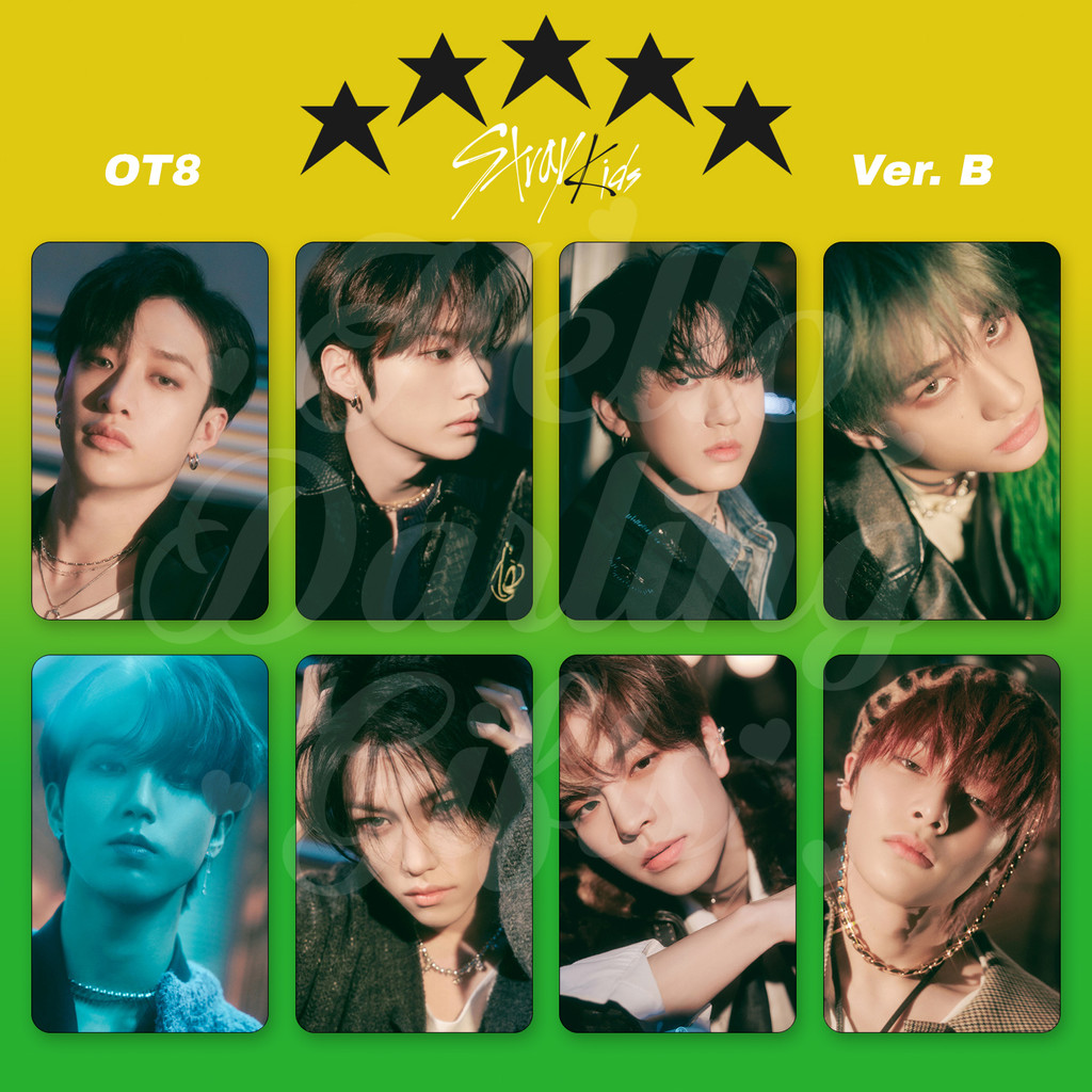 Stray Kids 5 Star OT8 Photocard. B. Unofficial. | Shopee Philippines