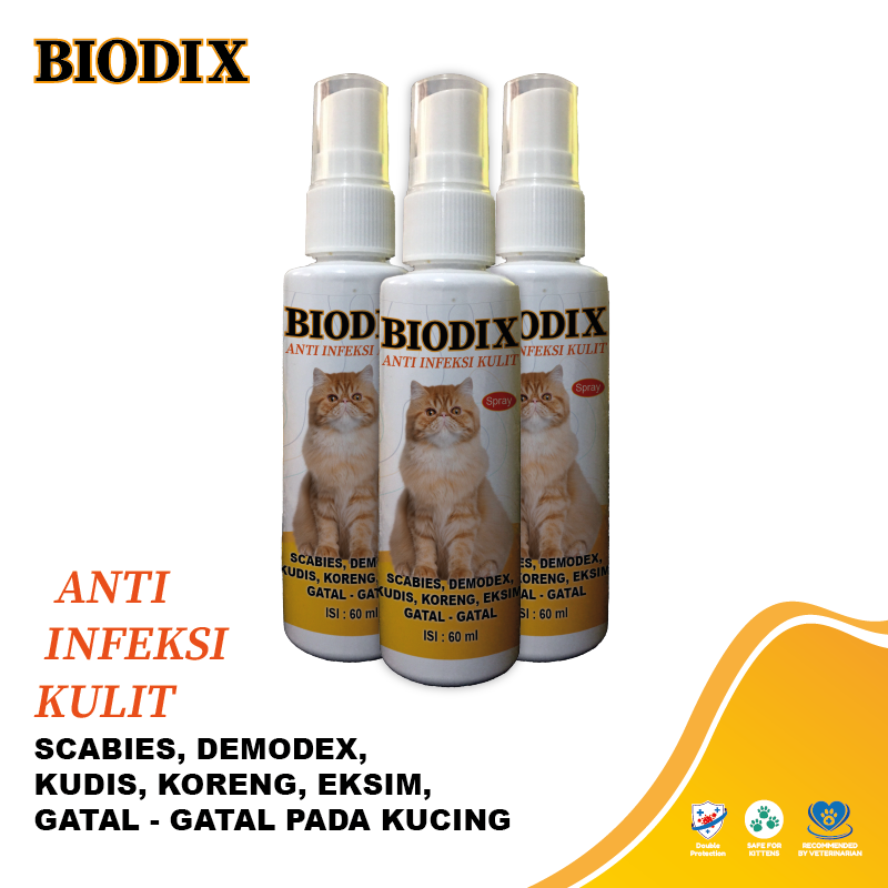 Biodix Spray Anti Infection Cat Skin Scabies 60ml Shopee Philippines