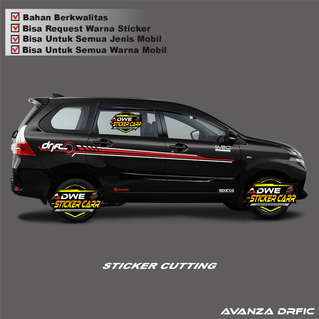AVANZA CAR STICKER TOYOTA AVANZA KIJANG INNOVA CAR STRIPING STICKER ...