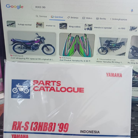 Parts catalogue book part catalog RXS '99 (Copy) | Shopee Philippines