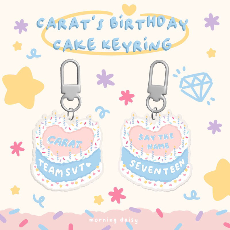 Carat's Birthday Cake Keyring Shopee Philippines