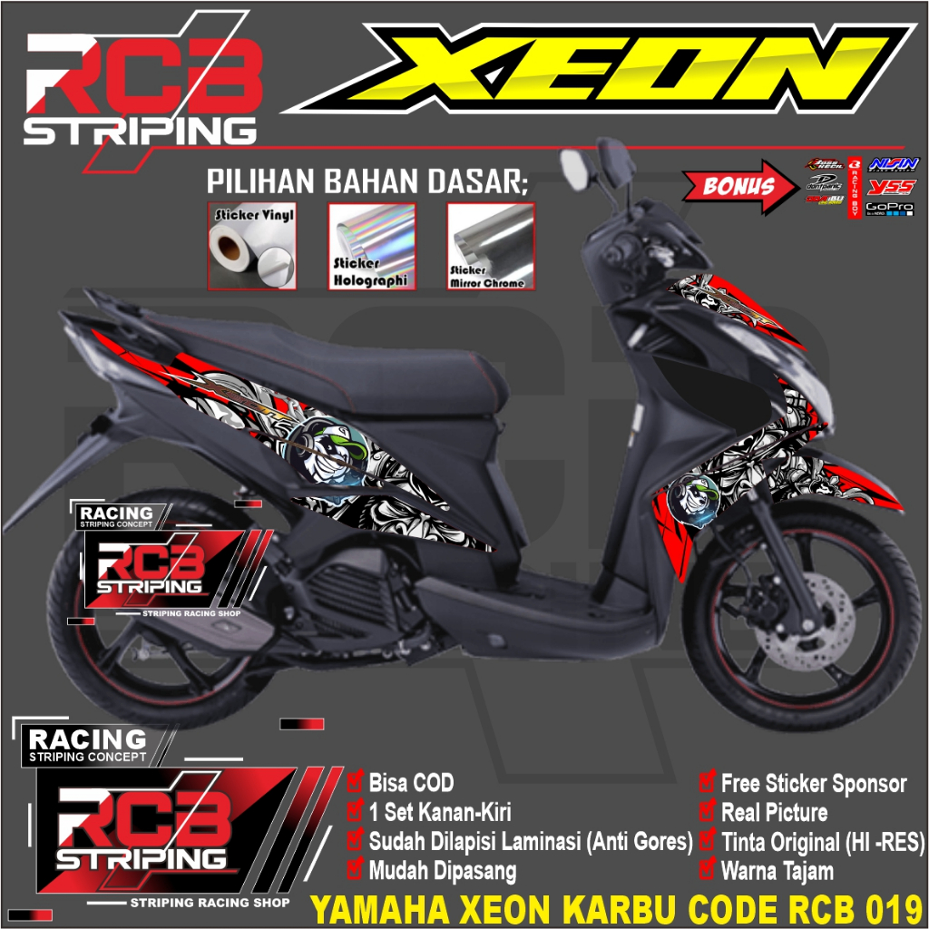 Yamaha Xeon Semi fullbody/Vinyl/Hologram Striping Decal Sticker New ...