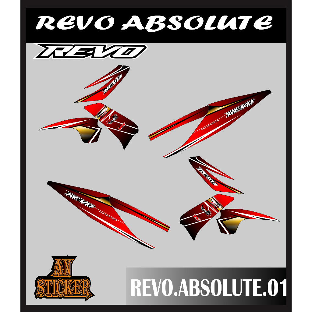 ABSOLUTE REVO Striping - ABSOLUTE REVO Stickers Motorcycle Variation ...