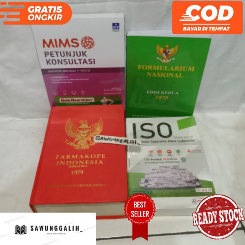 Package Of 4 Pharmaceutical Books: MIMS 2023, ISO Medicine, Pharmacopoe ...