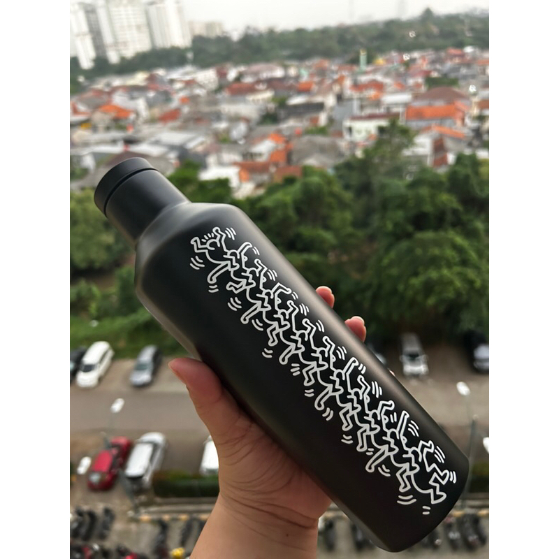 Ready Corkcicle x Keith Haring 16oz canteen (black) Shopee Philippines