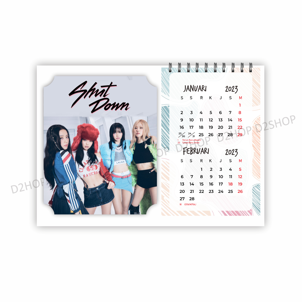 2025 BLACKPINK BTS TXT NCT DREAM 127 ITZY CALENDAR Shopee Philippines