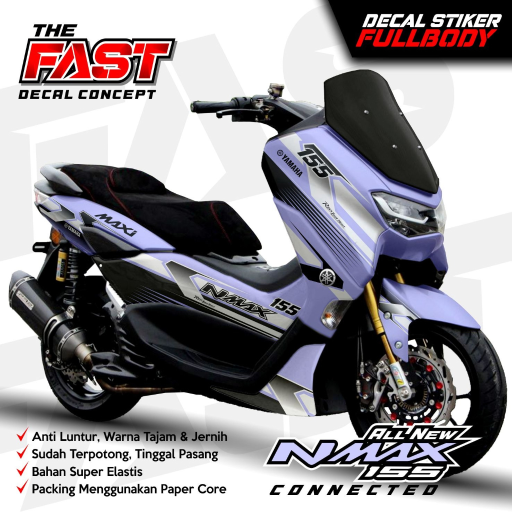 Yamaha Nmax 155 New Fullbody Racing Decal Sticker Variations New nmax ...
