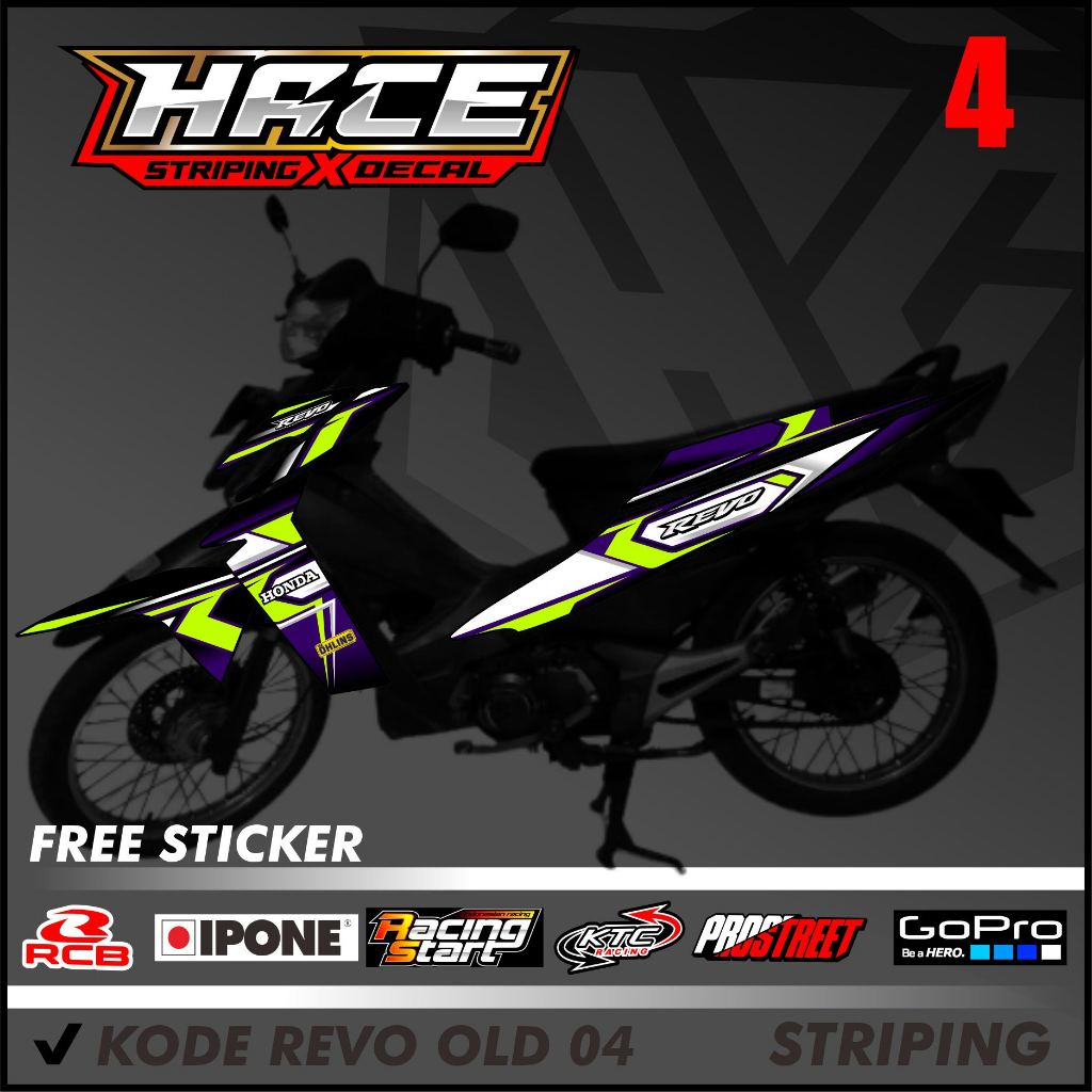 STICKER STRIPING REVO OLD - STRIPING REVO OLD PREMIUM CODE 04 | Shopee ...
