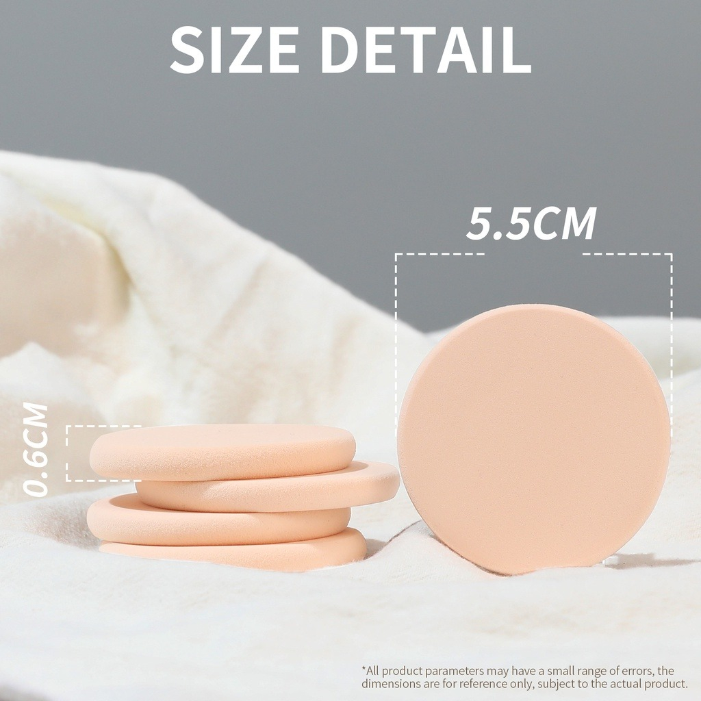 Glamfix Stars Compact Sponge Circle | Round Pressed Powder Sponge 1 ...
