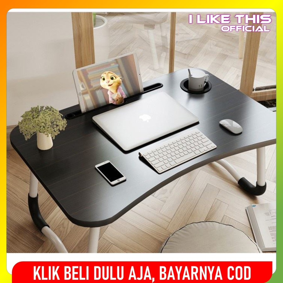 Multipurpose Lesehan Table Folding Study Writing Desk Laptop Work ...
