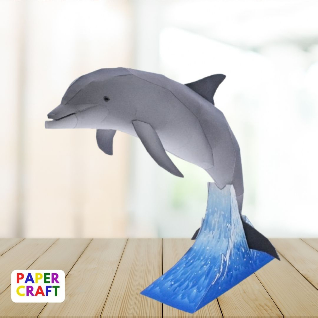 (DIY) Bottle Nose Dolphin Papercraft - Print Paper Craft Patterns ...