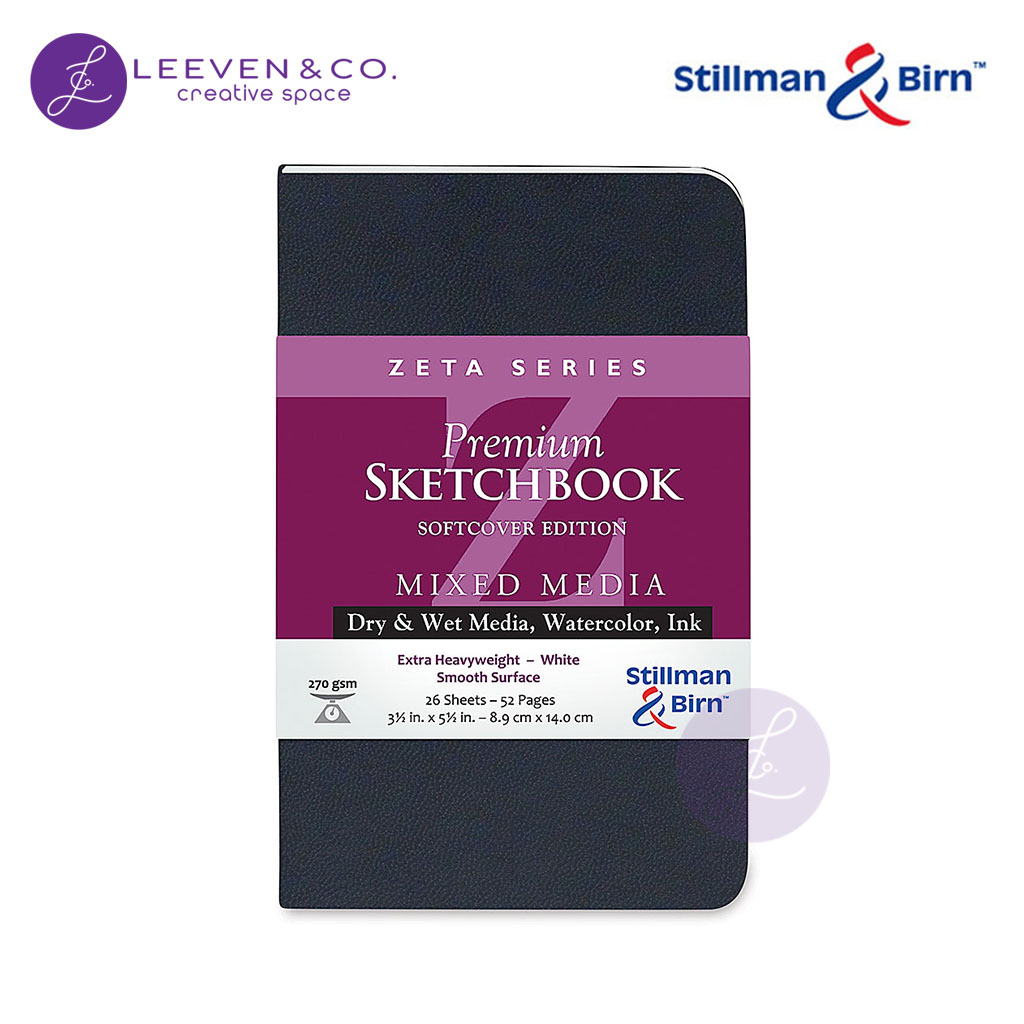 Carnet Stillman & Birn Alpha softcover 14x9 46f 150g vélin blanc portrait
