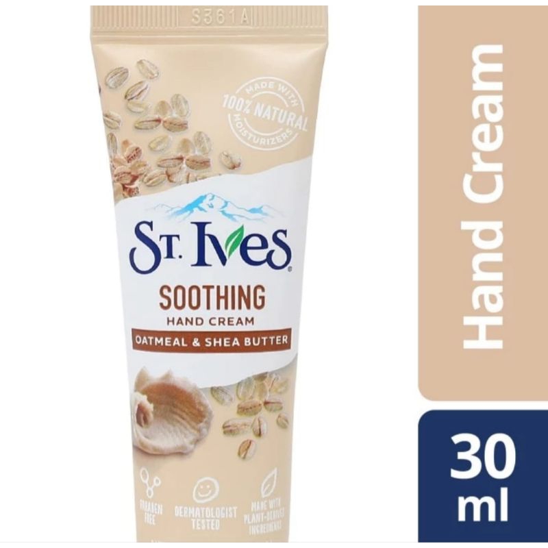 St Ives Hand Cream Pampering Softening Hydration Soothing 30ml 