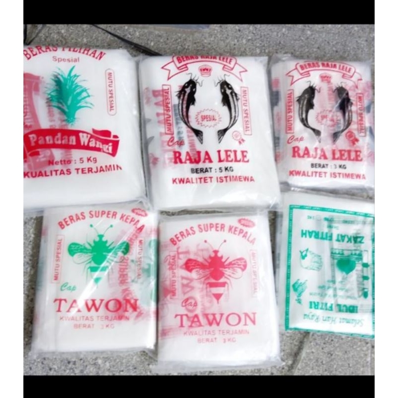 3kg and 5kg rice plastic contains 100pcs | Shopee Philippines