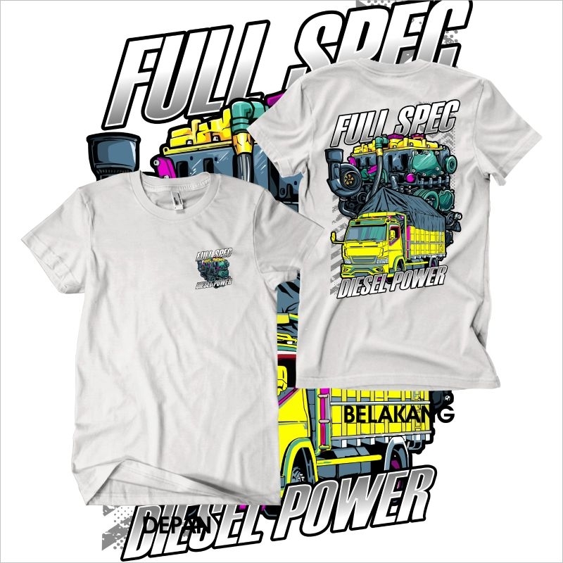 Diesel T-shirt Full spec Diesel Power Truck Oleng Truck Car T-shirt ...
