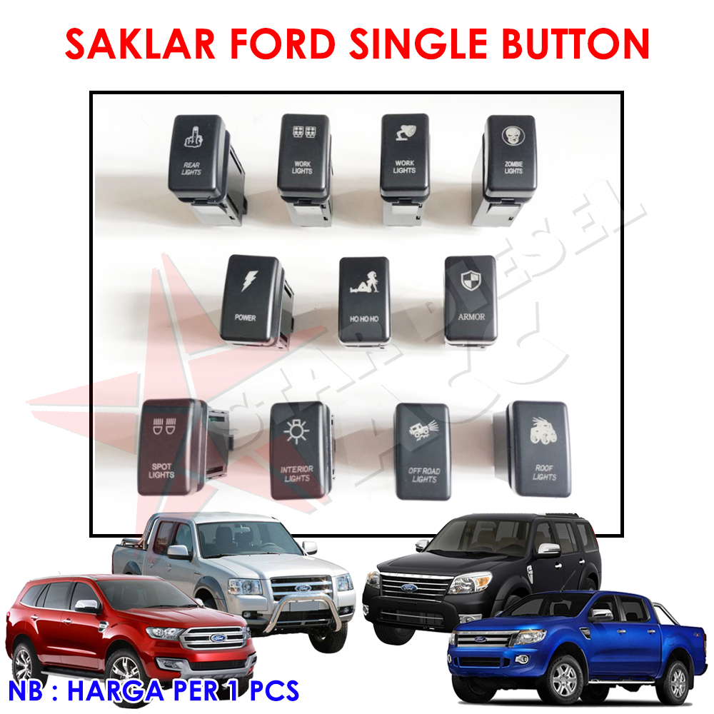 TOMBOL 1button Light SWITCH FORD EVEREST Light SWITCH FORD RANGER T6