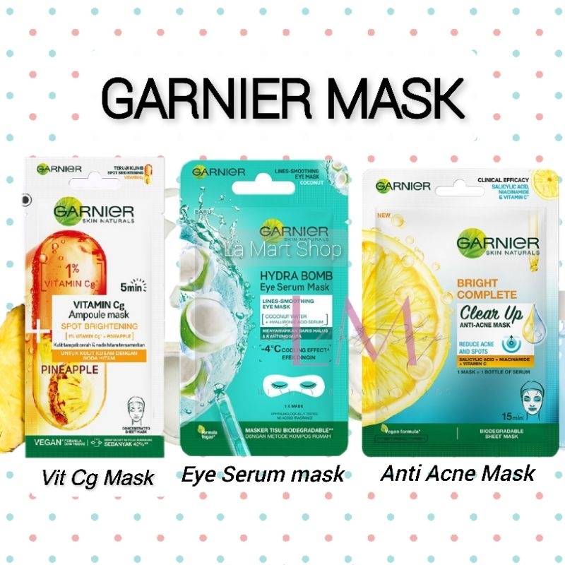 Garnier Anti Acne Mask Garnier Face Mask Garnier Mask Bright Complete
