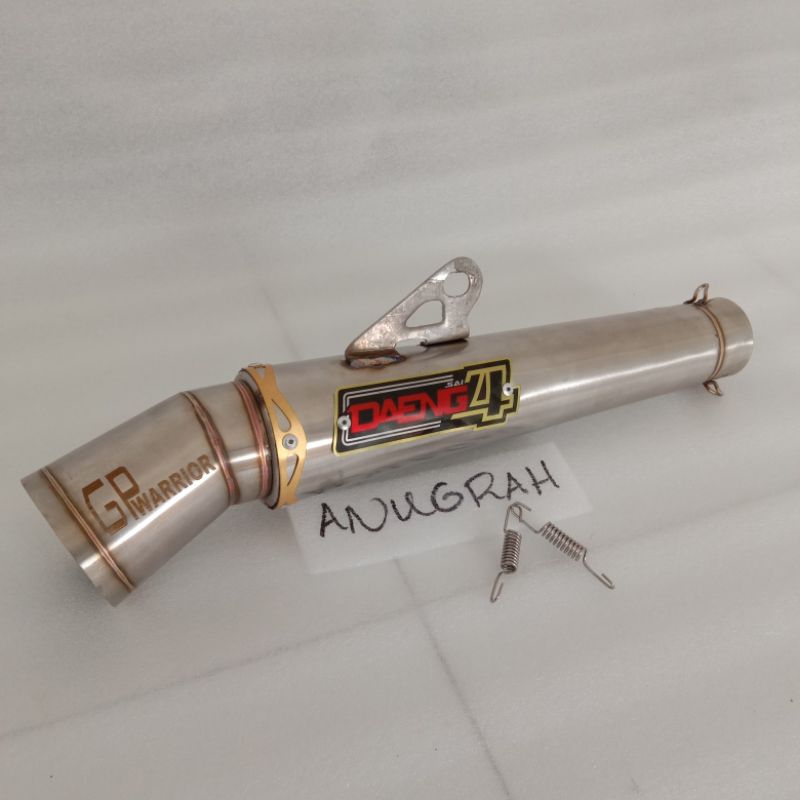 Canister conical open specs daeng sai4 exhaust for all motorcycle inlet