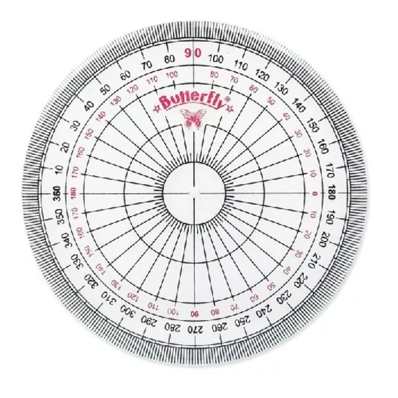 Butterfly Protractor Ruler 360/10 CM FULL (per pcs) | Shopee Philippines
