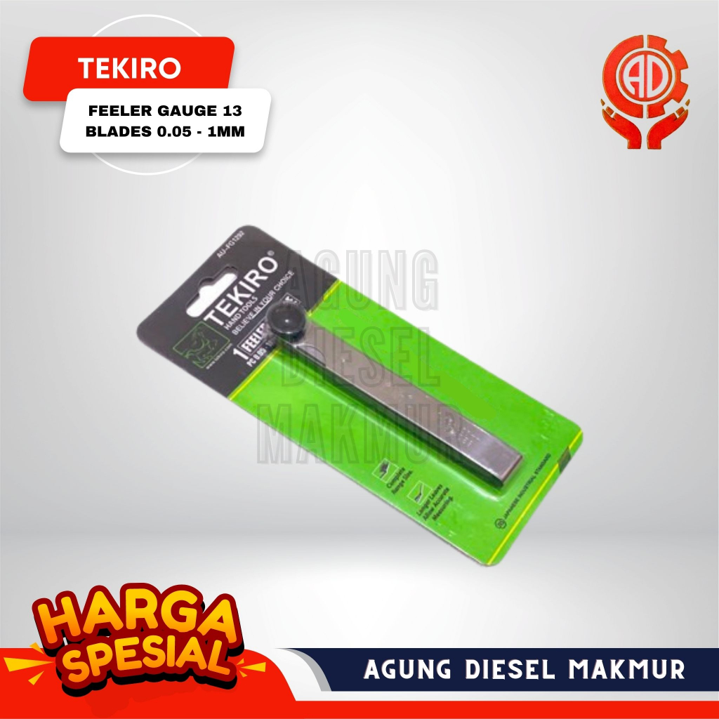 Tekiro Feeler Gauge Valve Adjustment Lock 13 Blades AUFG1292 Shopee