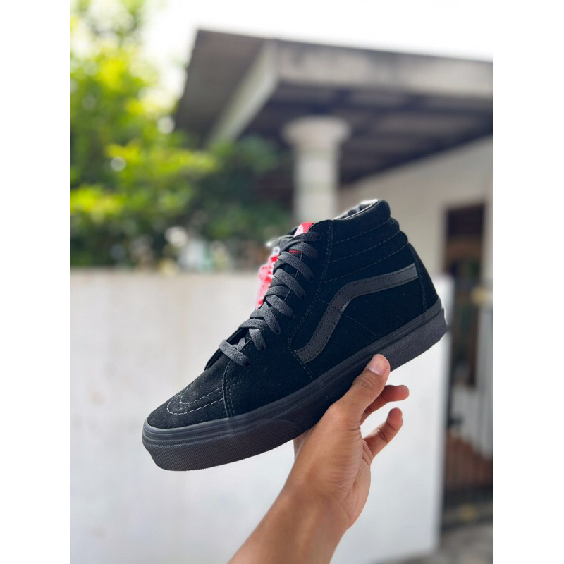 sk8 hi black black