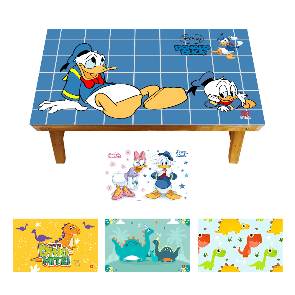 Donal DUCK Dinosaur Children Character Folding Study Table | Shopee ...
