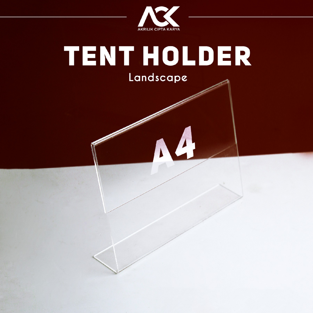 Acrylic Table Brochure Holder A4 L Type/Acrylic Tent Card Holder A4