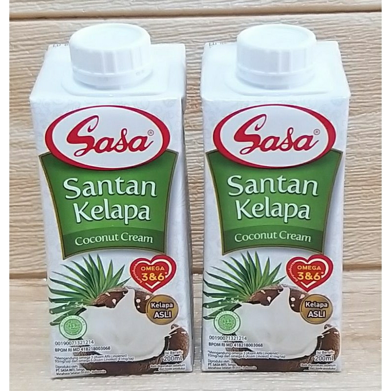 Sasa Coconut Milk 200ml/instant Sasa Liquid Coconut Milk/Sasa Coconut ...