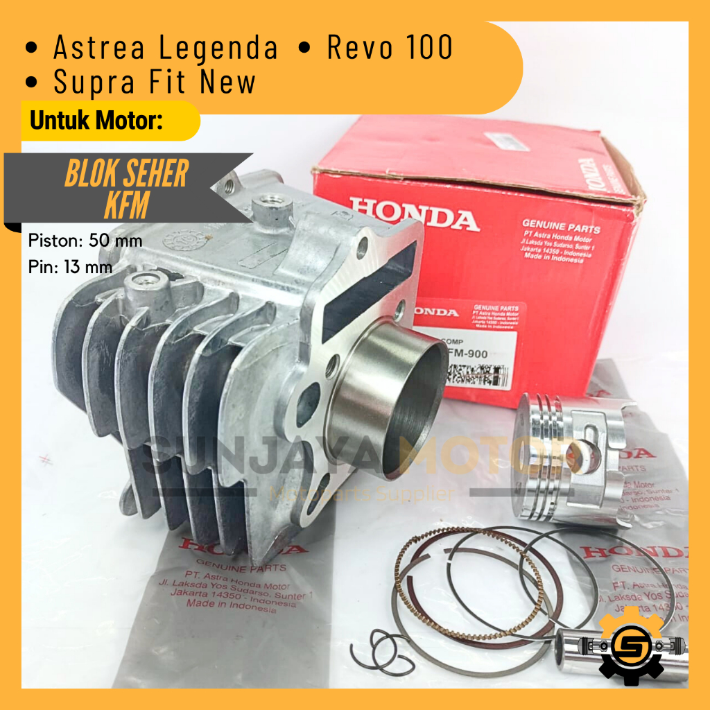 MESIN Piston Block Set KFM Cylinder Block Original Quality Honda Tojiro