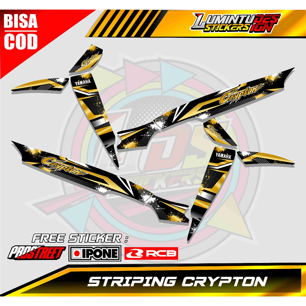Yamaha CRYPTON Variation STRIPING/CRYPTON Motorcycle LIST STICKER ...