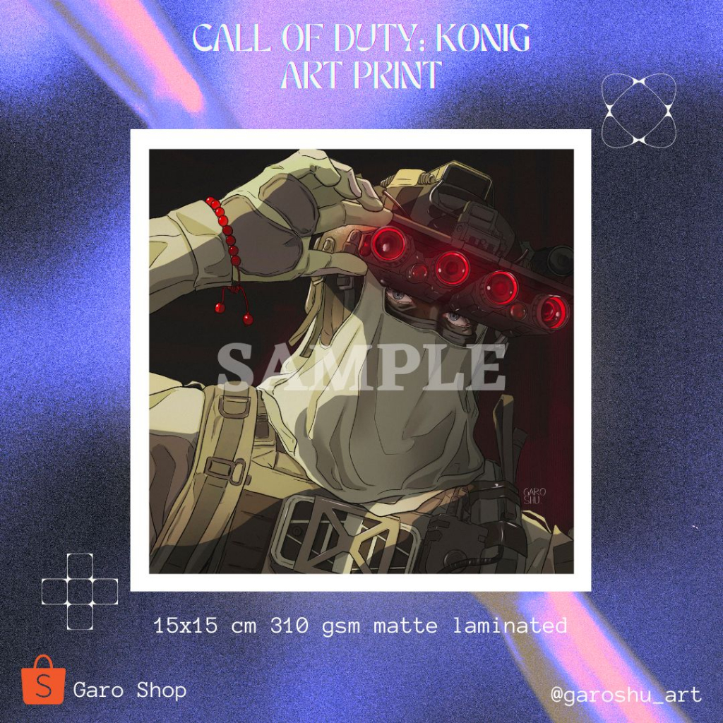 Call of Duty Konig Art Print Fan Merch by Garoshu | Shopee Philippines