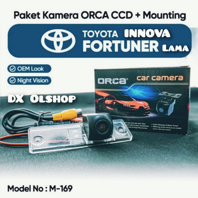 Oem orca reverse parking camera for old toyota innova Fortuner | Shopee ...