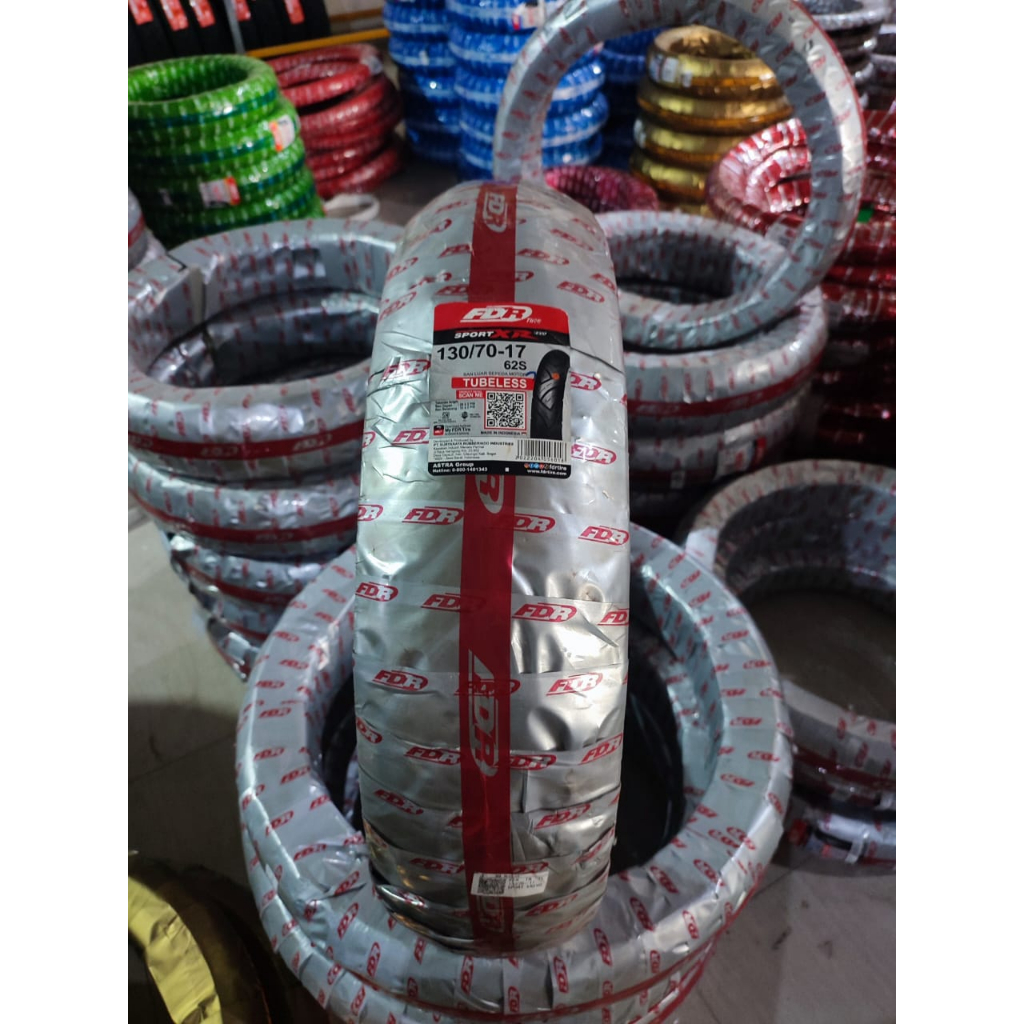 FDR Sport XR Motorcycle Tire Vixion Ring 17 Size 130/70-17 Tubeless ...