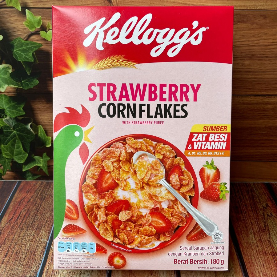 [FRUIT Series] Kelloggs Strawberry Corn Flakes - 180G | Shopee Philippines