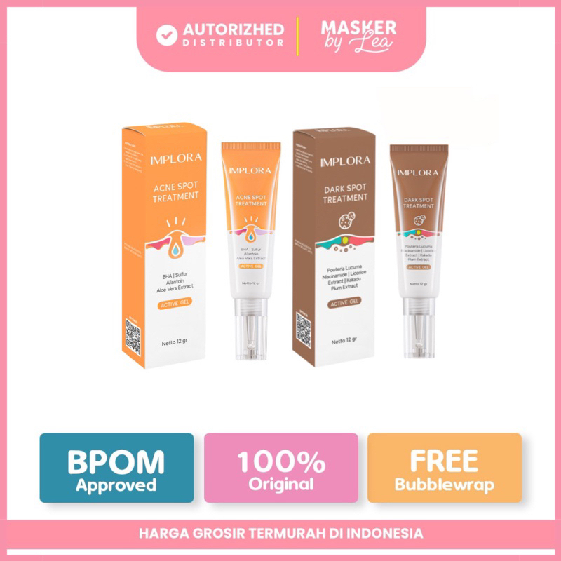 Implora Acne Spot Dark Spot Treatment 12gr/Acne Cream & Acne Scars BPOM