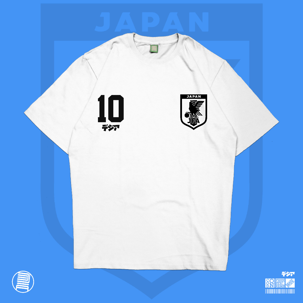 Japanese National Team JFA Jersey Fan Club Fantasy Custom Football Soccer TShirt Anime Manga