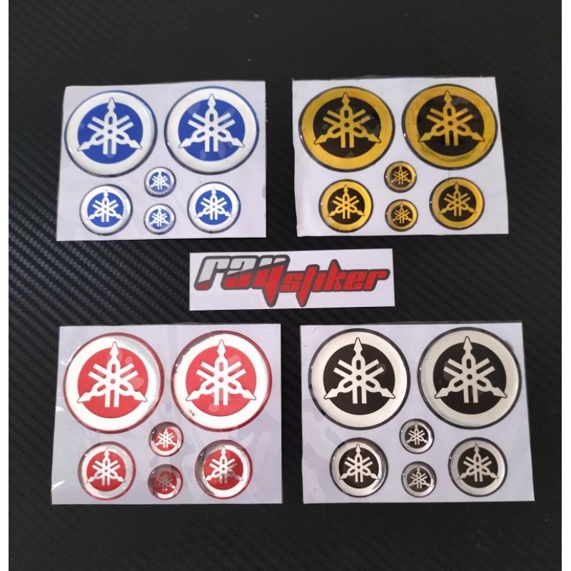Yamaha LOGO Embossed Sticker 1 SET 3D | Shopee Philippines