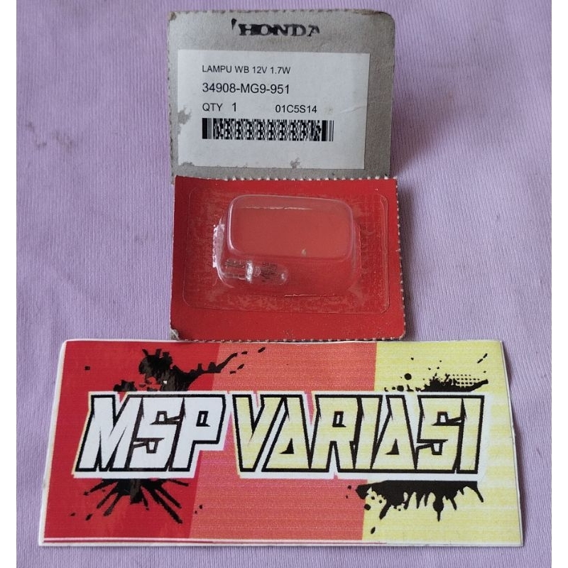 Genuine Part AHM 34908-MG9-951 Bulb (Bulb) Front, Turn Signal & Rear ...