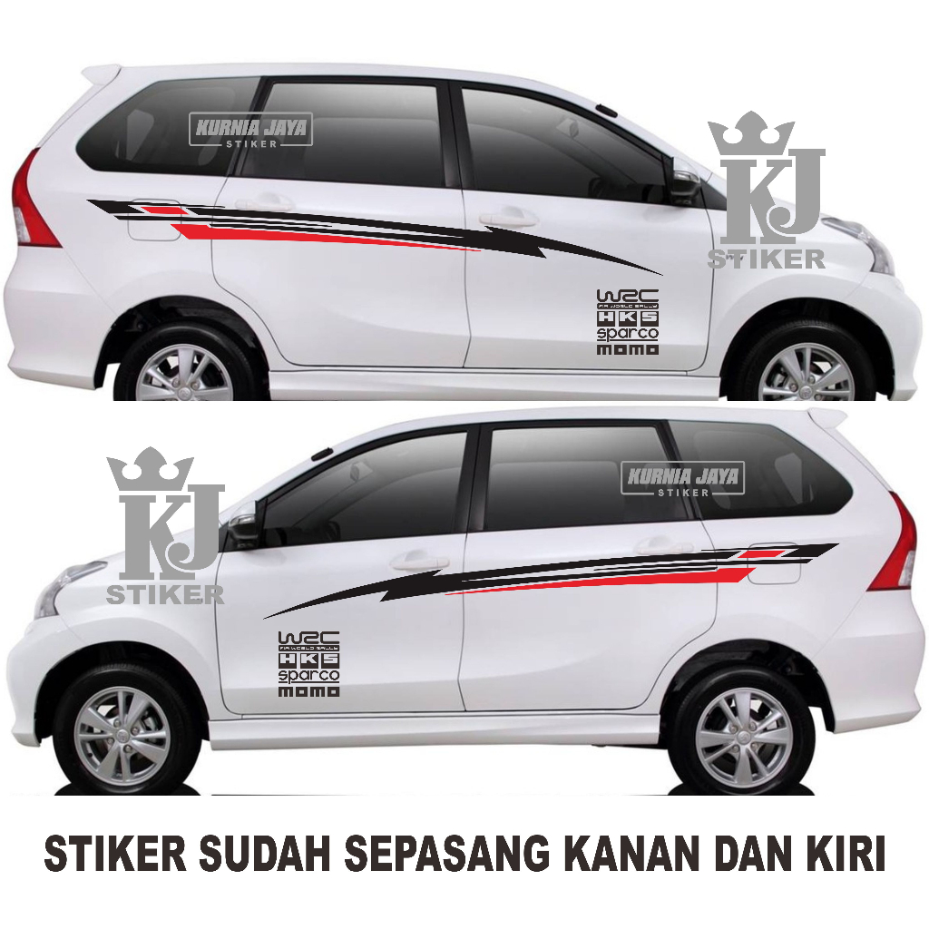 Kj Car Sticker Cutting Sticker Stripe List Avanza Xenia Code 03 ...