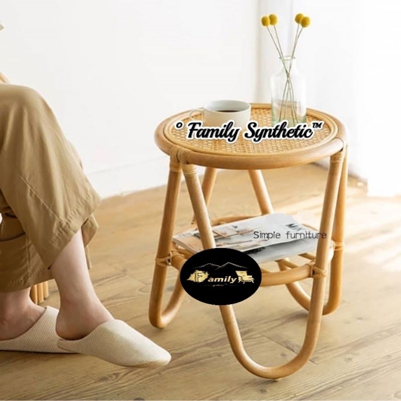 Original Minimalist Rattan Table Original Export Standard | Shopee ...
