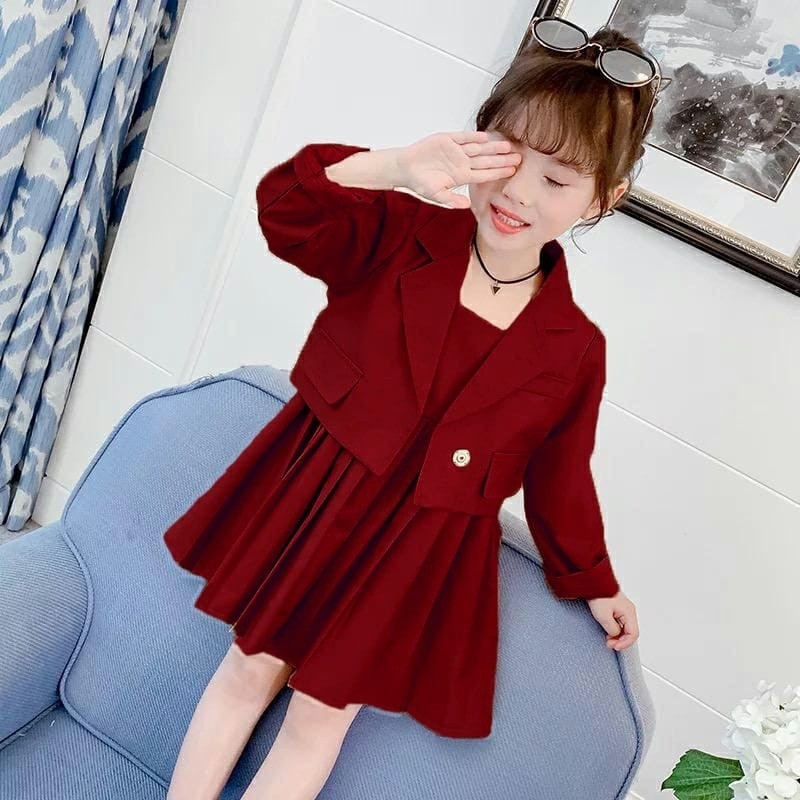 Party Dress Skirt Suits For Girls Korean Cute Cool Luxury Elegant Trand Modern Latest Model 2023