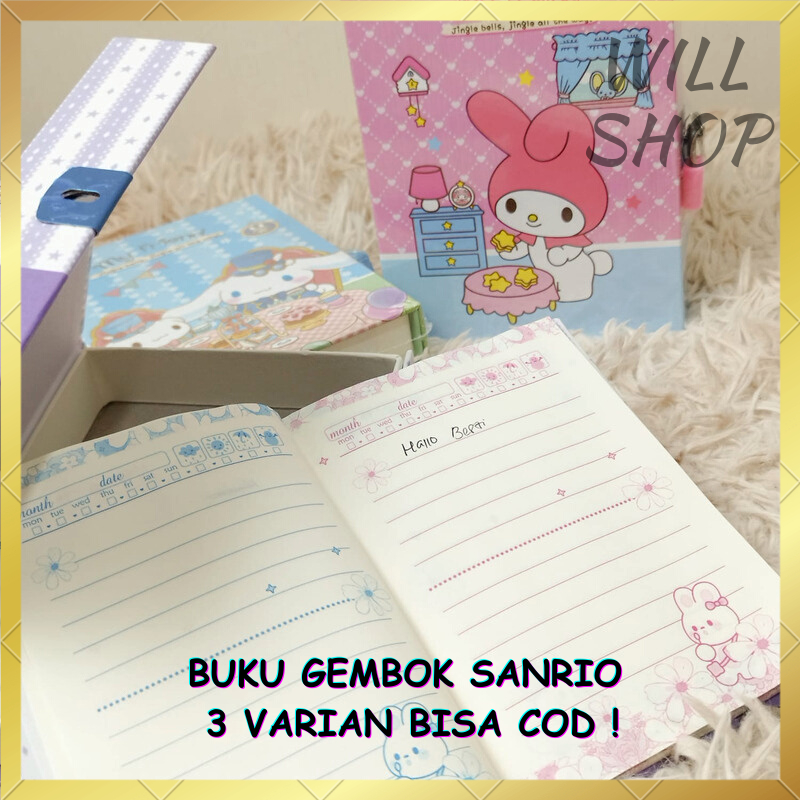 Idée Cadeau Fan Sanrio Personnalisé Sanrio Cinnamoroll Vichy – Journal Cœur + Stylo – Agenda 160 Pages Avec Fermeture Clé + Stylo Décoratif, Cadeau Adorable Multicolore