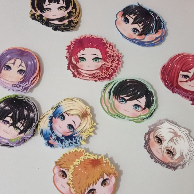 Blue LOCK GLITTER STICKER SET | Shopee Philippines